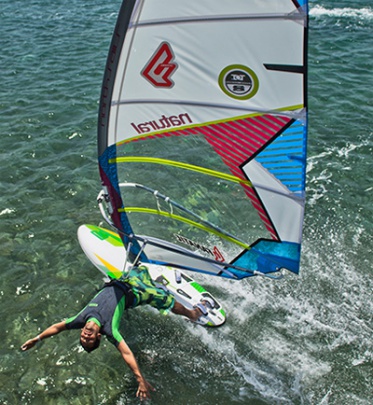 beginner windsurf materiaal Windsurfschool leerwindsurfen North Sails Natural