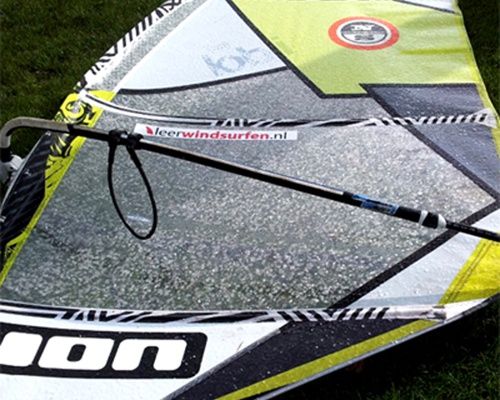 Windsurfen in de kou