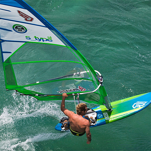 Beginner windsurfplank en zeil - Leerwindsurfen